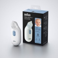 Braun BNA100 Nasal Aspirator – Efficient & Gentle Nasal Relief for Infants – White